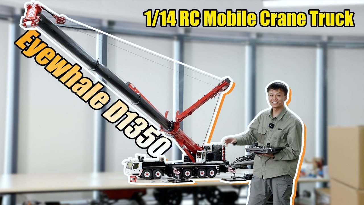 All functions test of RC hydraulic LTM1350 crane truck before send out for you.