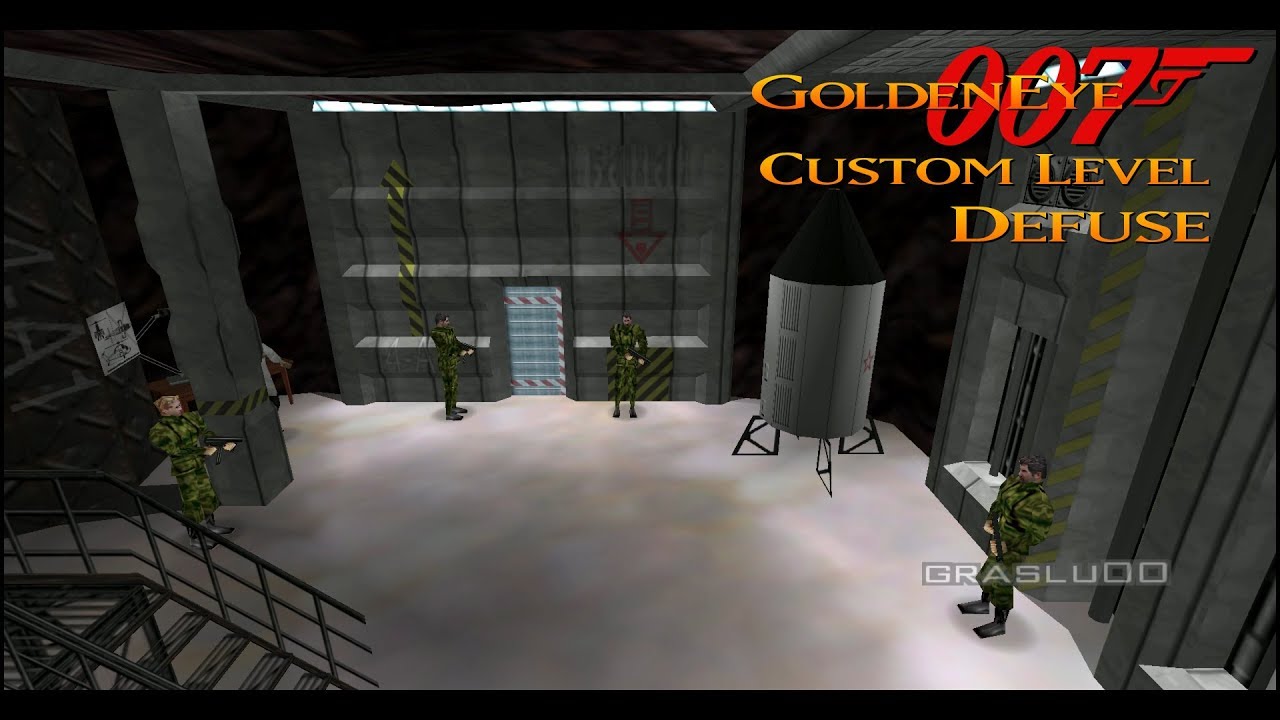 GoldenEye 007 N64 - Defuse - 00 Agent (Custom level)