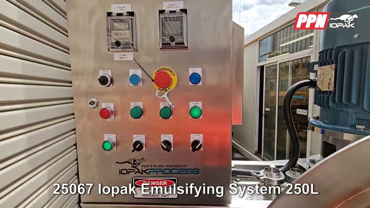 IOPAK 250L Steam Jacketed Batch Emulsifying System SJBES-6250 [25067]