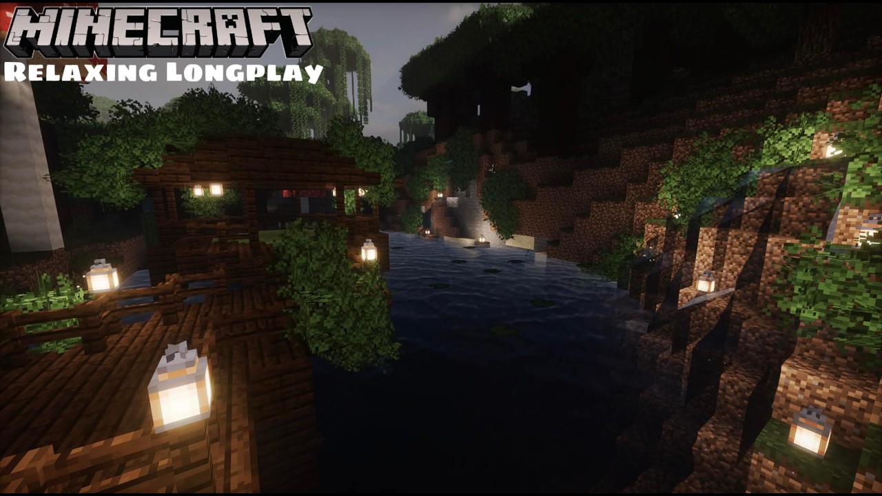 Fall asleep while I build a Water Pavilion | Cozy Minecraft Longplay (No Commentary)