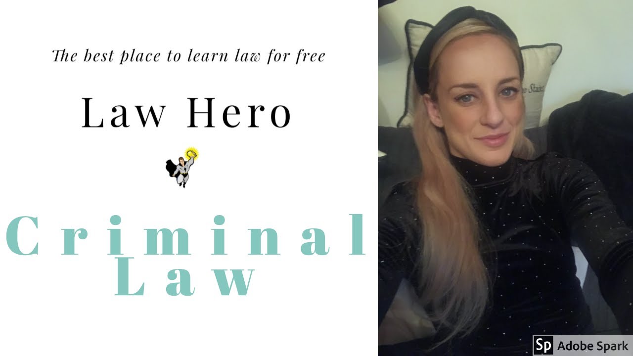 How to pass Criminal Law