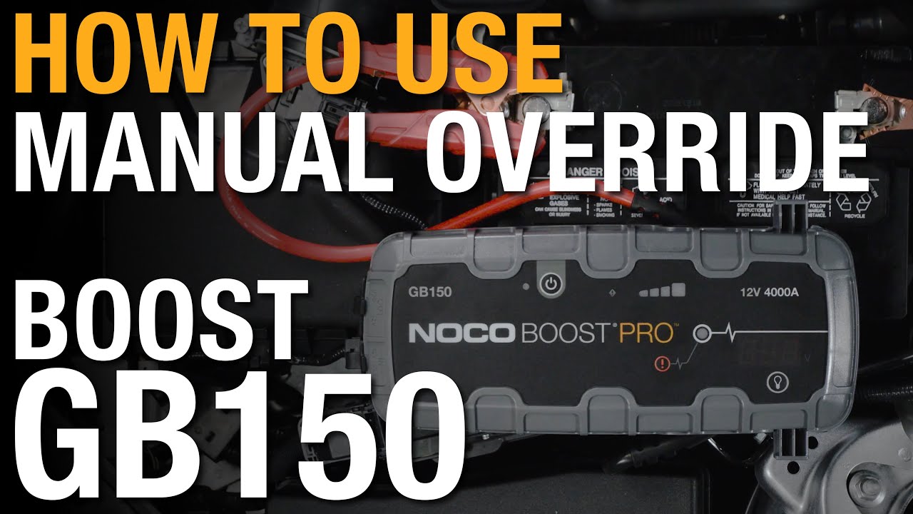 Как использовать ручное управление на NOCO Boost GB150