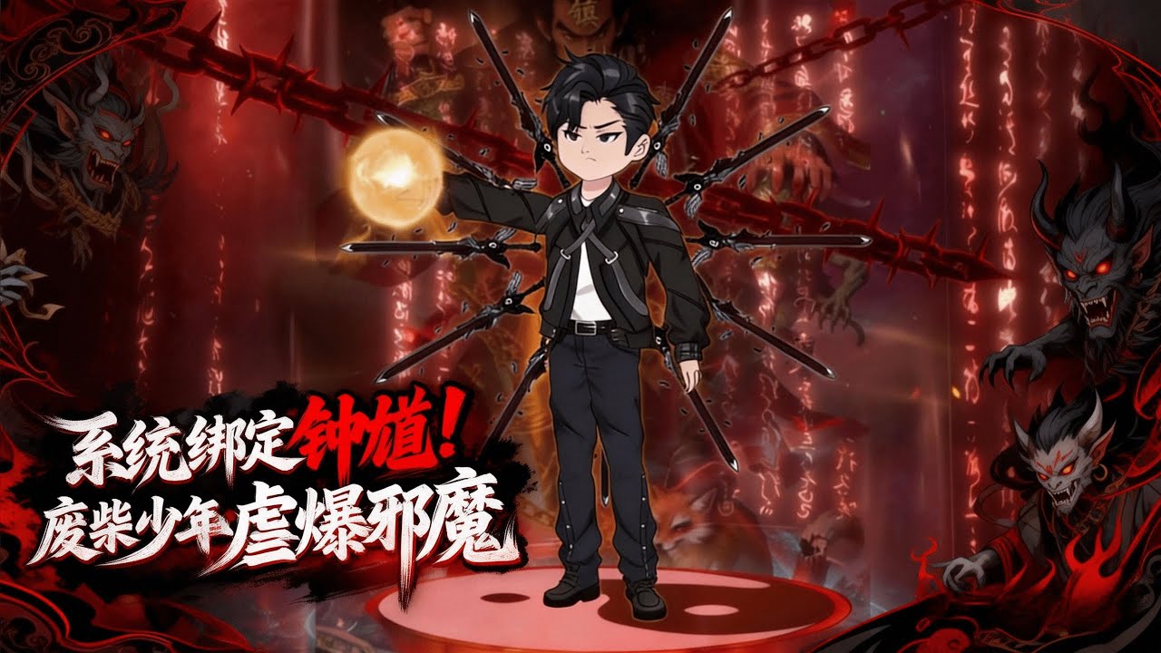 🤣踏入乱葬岗，钟馗职业绑定系统，提示音响起：吸收亡魂能量，可升级！凌云乐了：这波血赚！#沙雕剧情 #漫畫