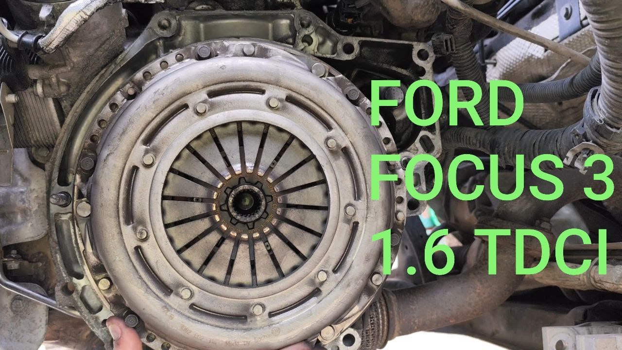 ЗАМЕНА ДВУХМАССОВОГО МАХОВИКА и всего комплекта сцепления. FORD FOCUS 3. 1.6 TDCI.