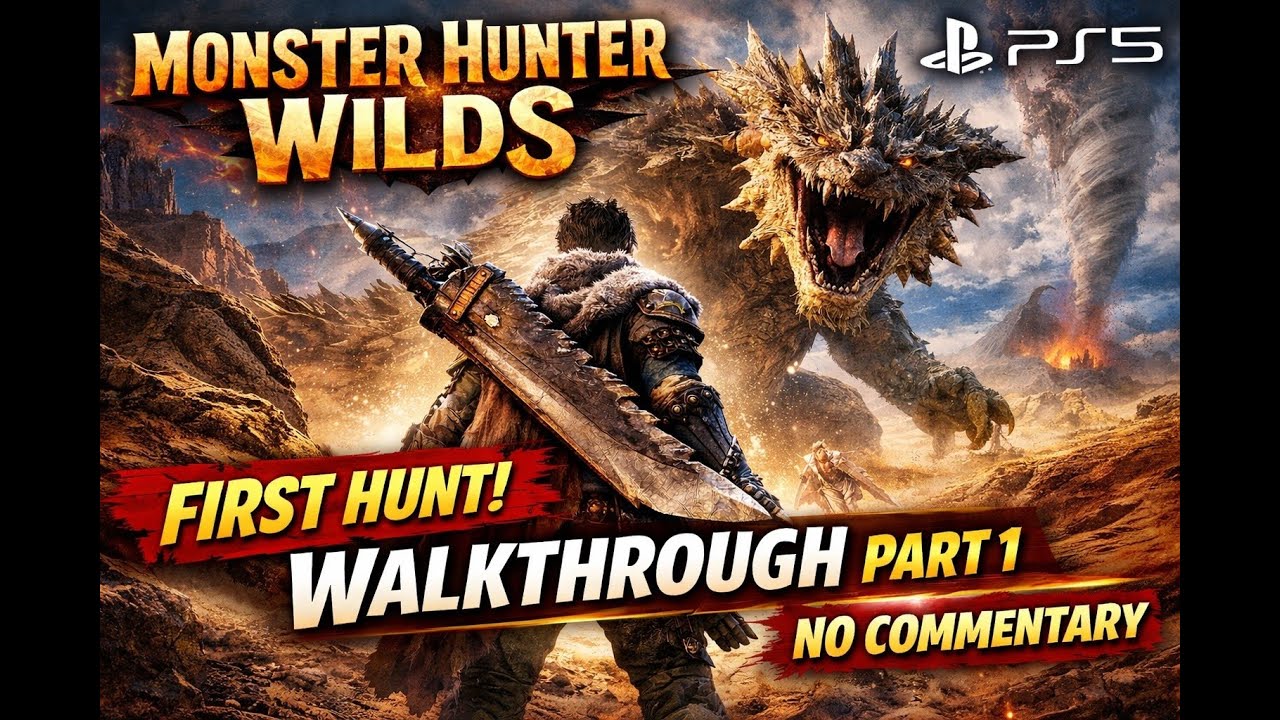 Monster Hunter Wilds PS5 Gameplay Walkthrough #1 – First Hunt Begins | No Commentary