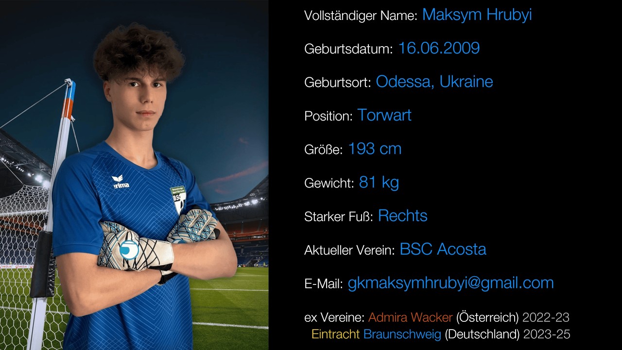 Maksym Hrubyi | Goalkeeper | Season 2025