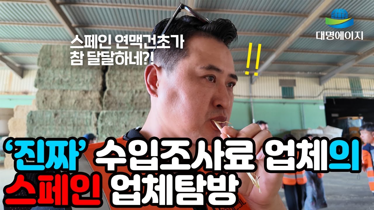 출장을 통해 알아보는 '스페인' 수입조사료!