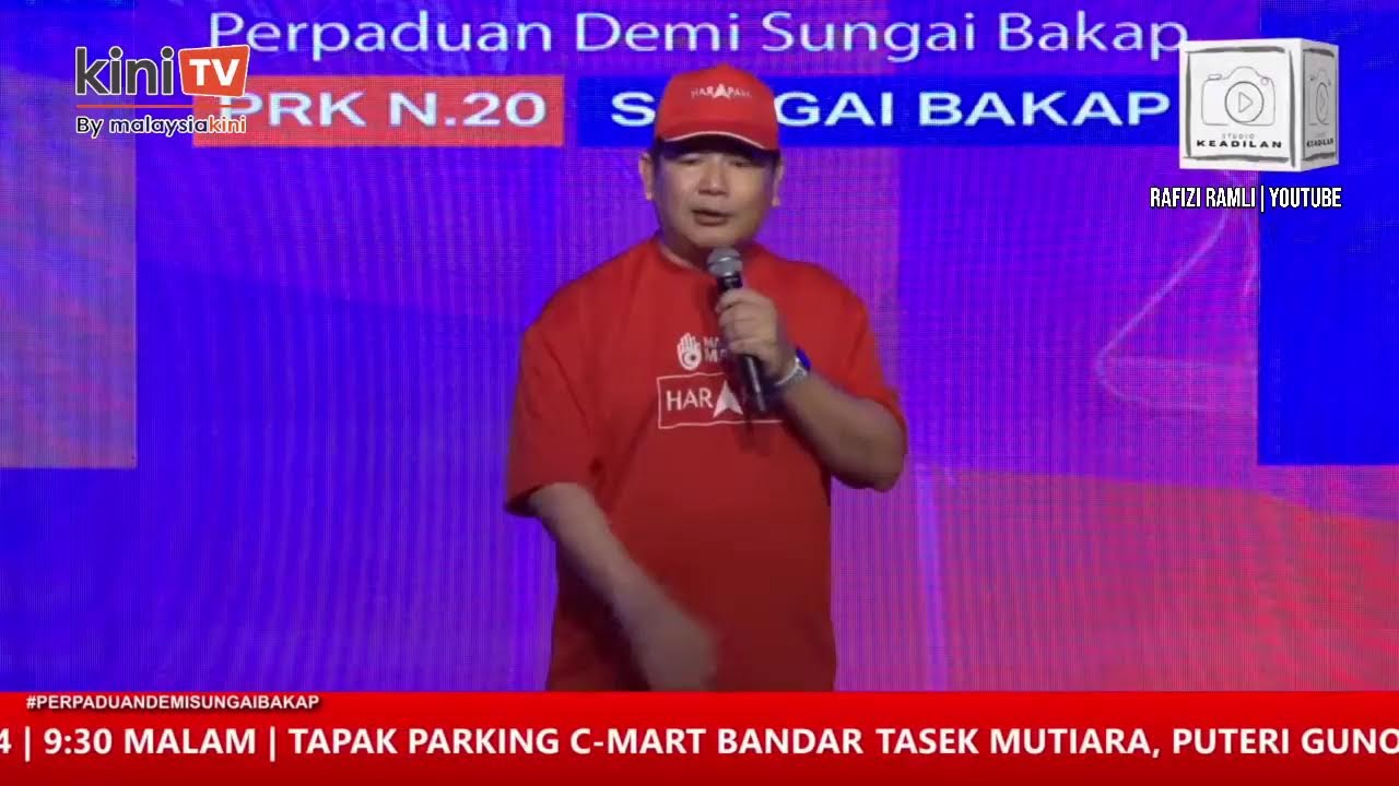 LIVE: Pecutan terakhir! Ceramah Pakatan Harapan di PRK Sungai Bakap