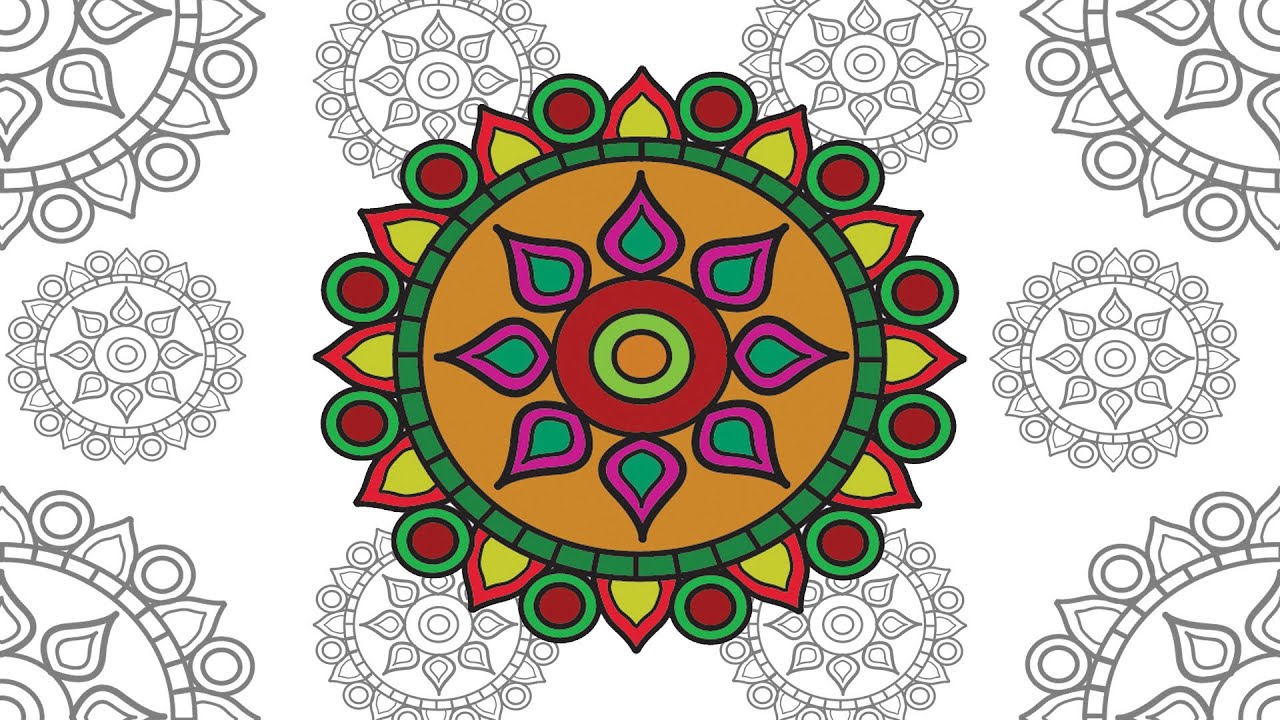 Tutorial Mandala-Mandala Design in Illustrator।Simple Design। 96 Art and Design Club