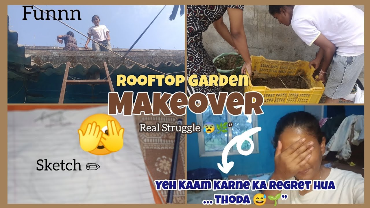 How I Set Up My Rooftop Garden | Mitti Filling + Planting Vlog” part 3