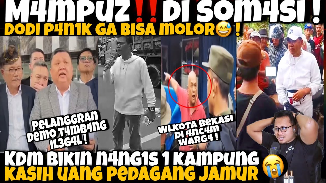 D0D1 P4NIK DI S0M4S1‼️KDM BIKIN N4NG1S 1 KAMPUNG SAAT BANTU PEDAGANG JAMUR -WALKOT BEKASI D1 4NC4M !