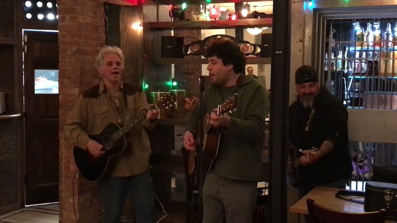 Jacob Bernz, Steve Kirkman, and Joe DiBisceglie at the 1st Open-Mic at the Piggy Bank 2-17-2026