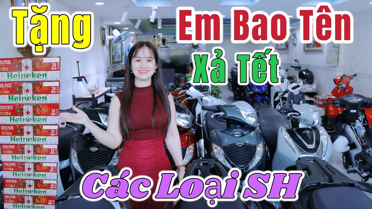 Chị Chủ Dễ Mến Về Full Nhà Xe SH Có SH Ý Hơn 30Tr, SH Việt, Xe Lên Ý, AB Thái Bao Tên Tại Xe Máy 380