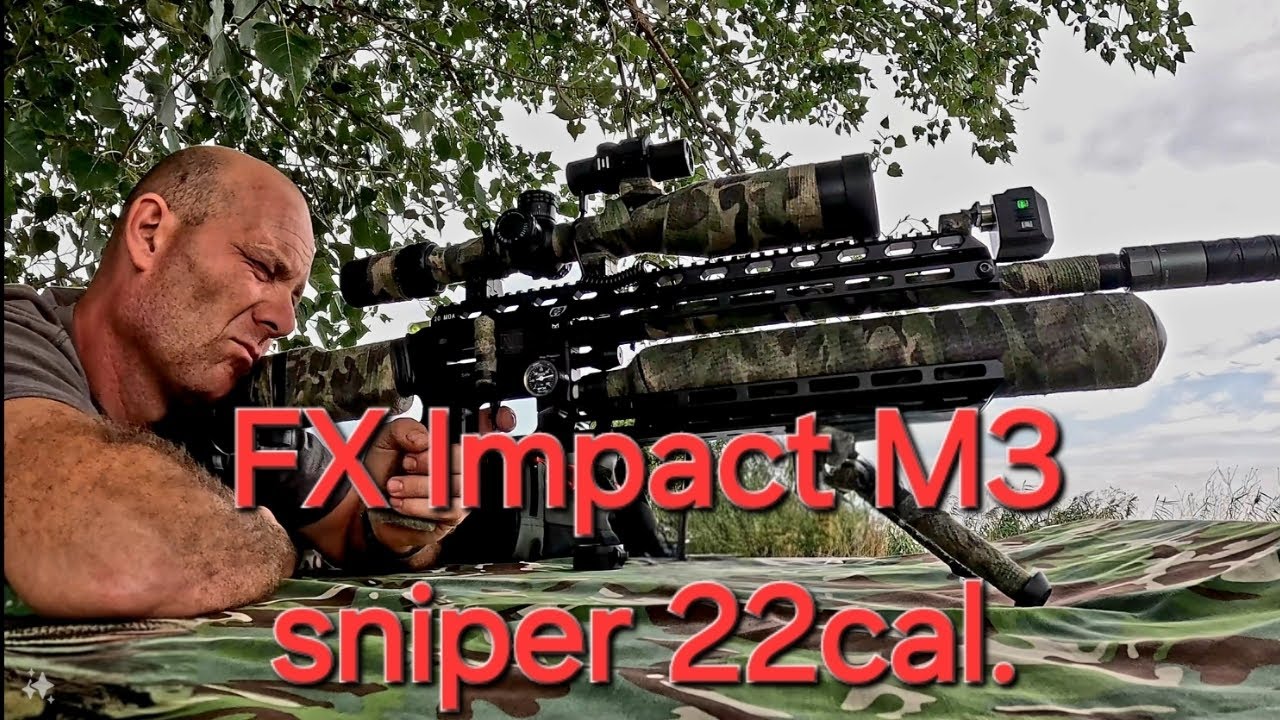 FX Impact M3 sniper 22 cal.  tile shooting from 210 meters