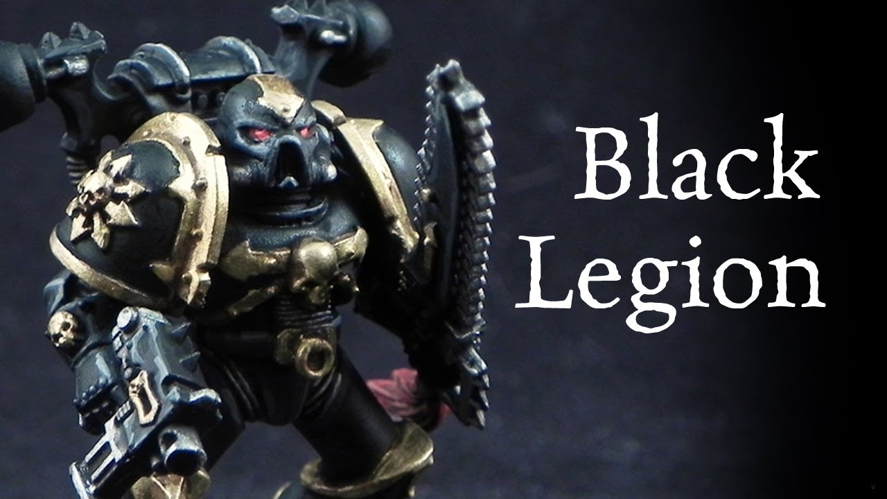 How to paint Black Legion Chaos Space Marines