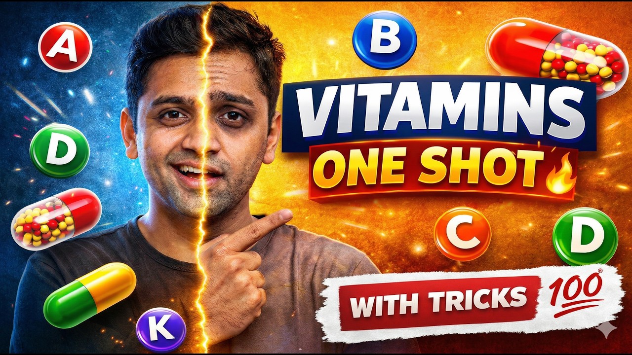 Vitamins & Their Deficiencies🔥Tricks, Chemical Names & Sources | SSC, Railway, BPSC, AEDO, etc