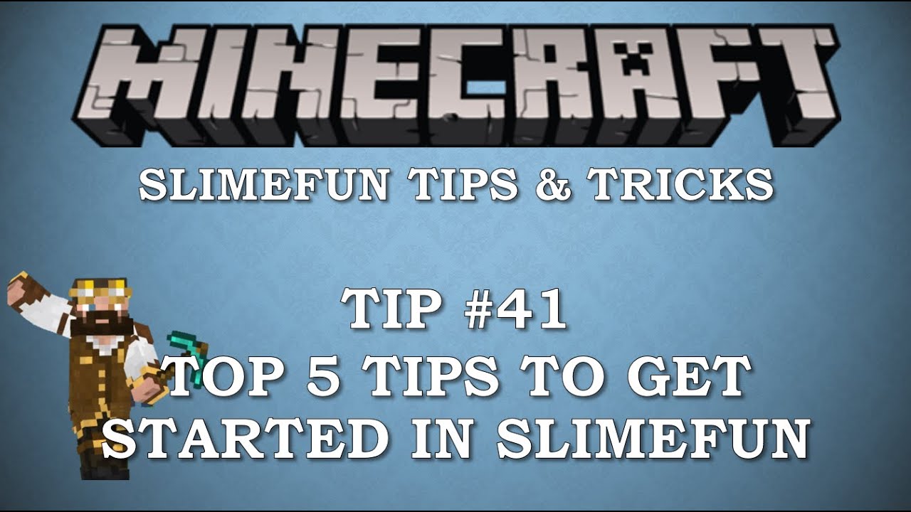 Slimefun Tips & Tricks Ep. #41 - Top 5 Tips To Starting In Slimefun