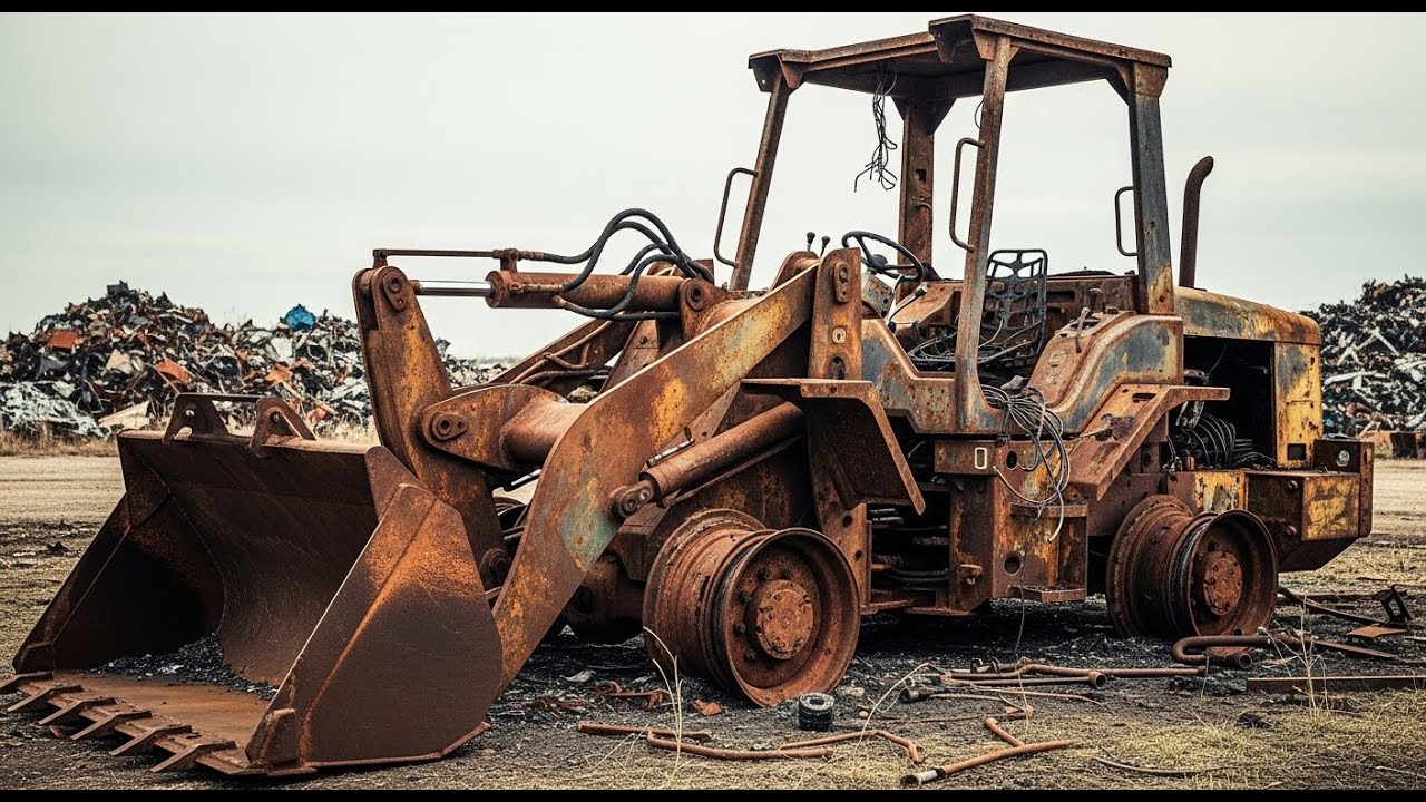 Fire Damaged Excavator Restoration &ndash; Saving an Abandoned Heavy Equipment