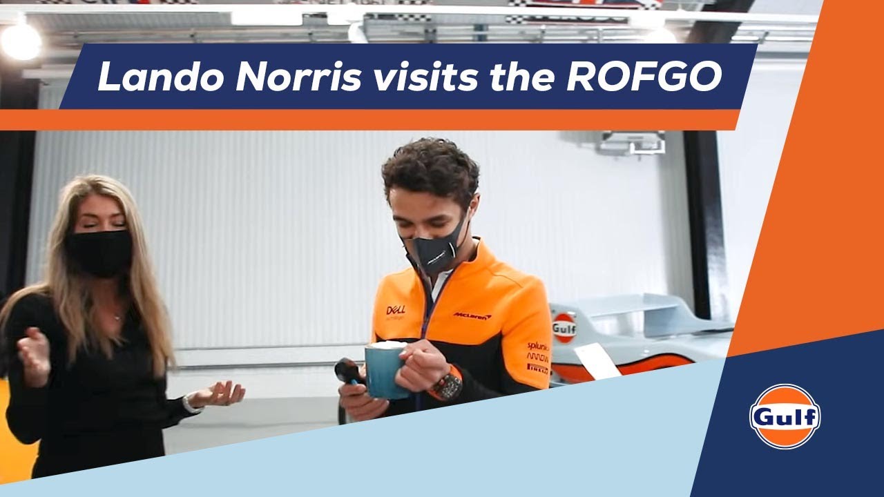 #GulfXMcLaren - Lando Norris visits the ROFGO collection | Behind the scenes