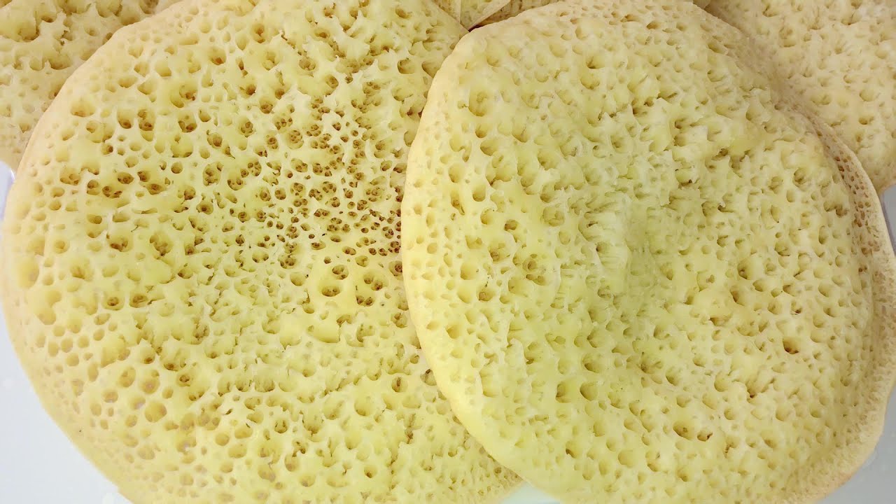 Il faut absolument voir  la Recette de Baghrir crêpes mille trous sans mixeur