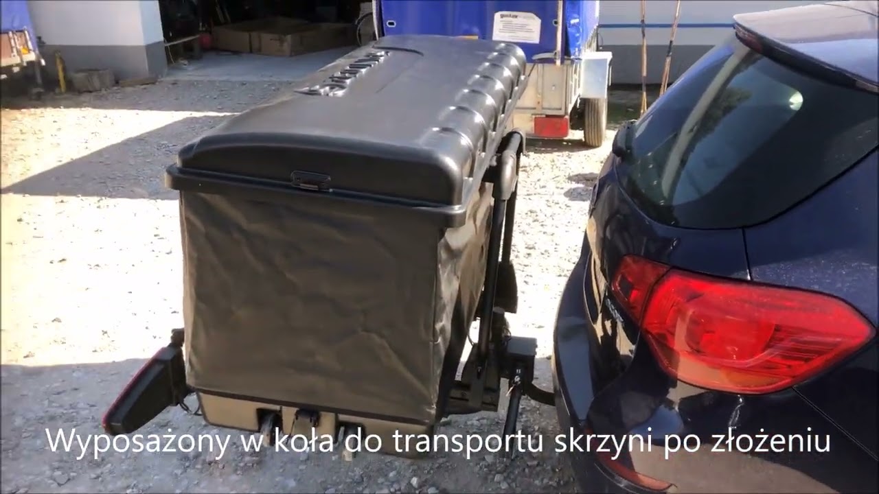 GustawTravel - Boks samochodowy na hak - SPINDER BX1