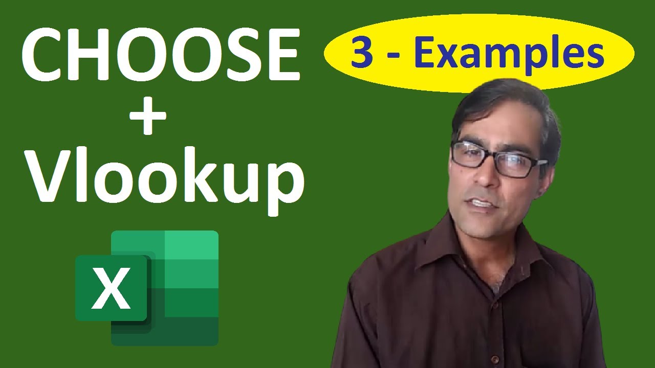 Choose+Vlookup in excel | Powerful 3 examples of choose and vlookup | Choose formula in excel