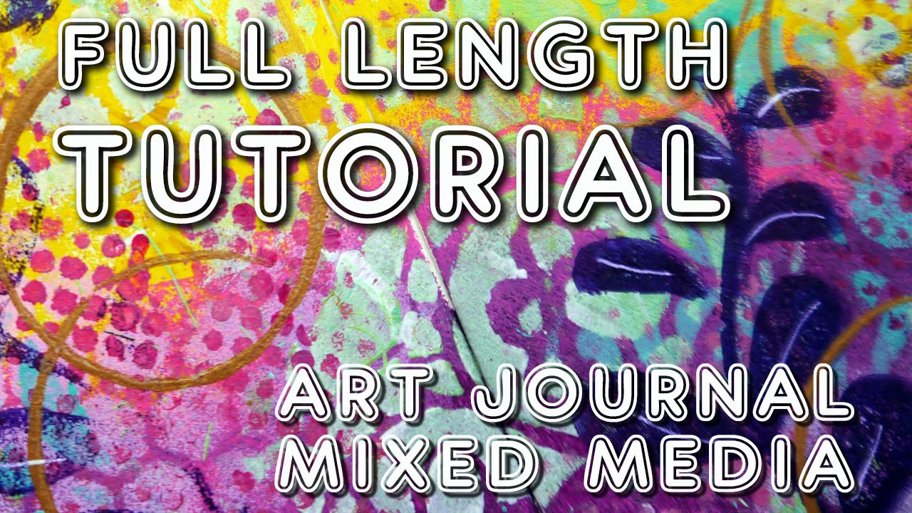 Studio Time 12 - ''JUST. START.'' - Intuitive mixed media art journaling