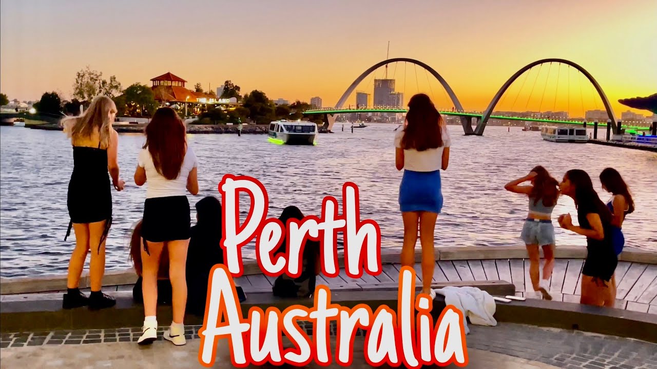Why Elizabeth Quay at Sunset is a Must-Visit Destination| Perth Western Australia Nov 2023| 4K walk