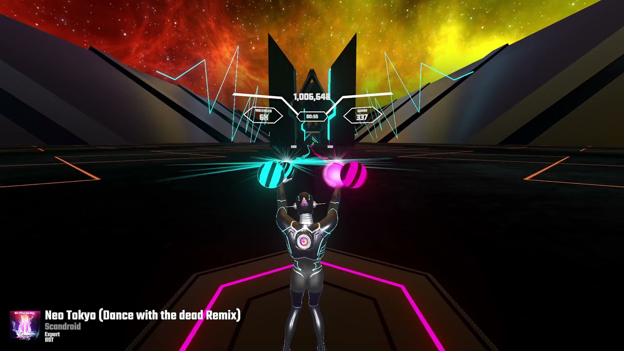 Synth Riders - Neo Tokyo, Dance with the Dead Remix (Scandroid) Full Combo