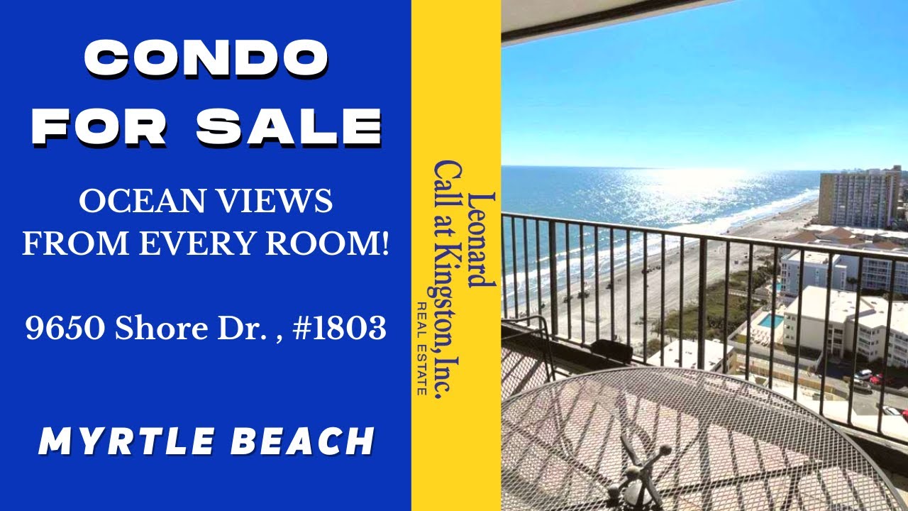 Kingston Plantation Real Estate Condo For Sale: Maisons Sur-Mer 9650 Shore Dr. #1803 Myrtle Beach