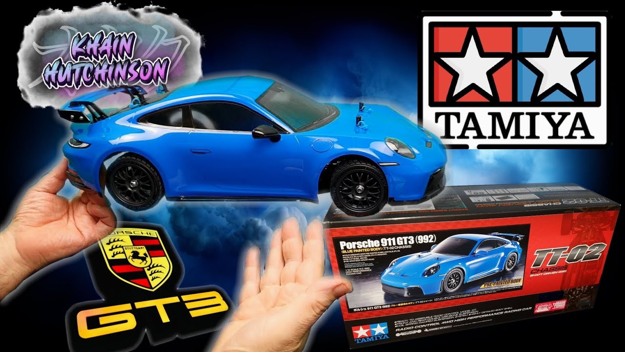 PORSCHE GT3 TAMIYA TT02 : une valeur sûre (déballage , montage , présentation)