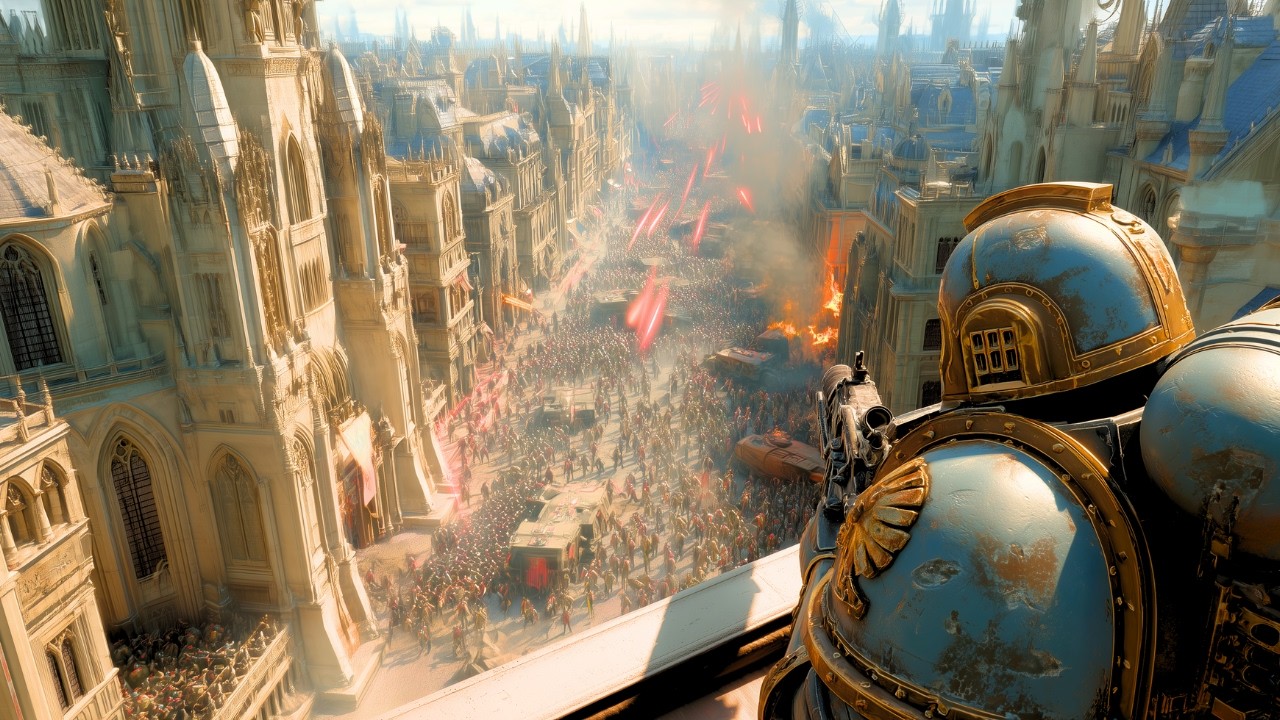 7,000,000 CHAOS ARMY vs SPACE MARINES Epic City Defance - Ultimate Epic Battle Simulator 2