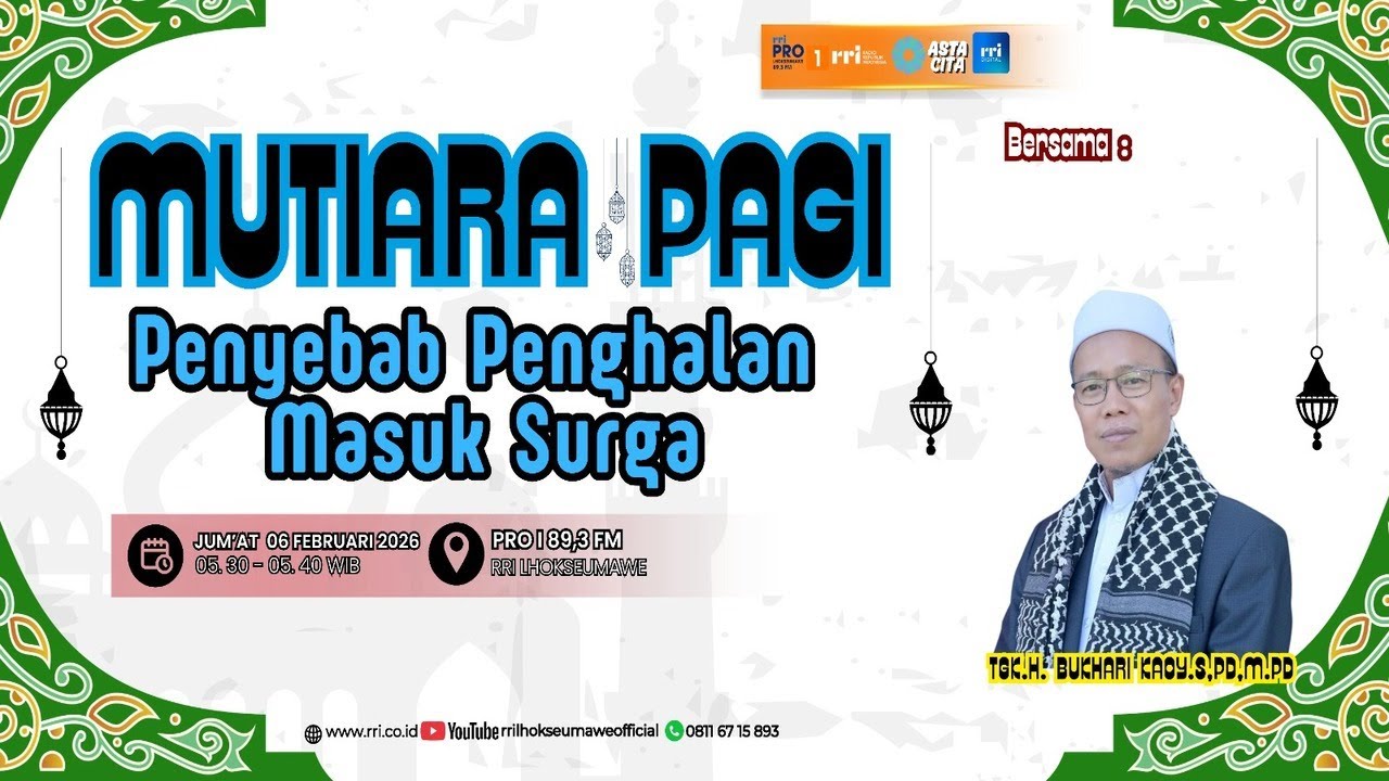 MUTIARA PAGI - PENYEBAB PENGHALANG MASUK SURGA