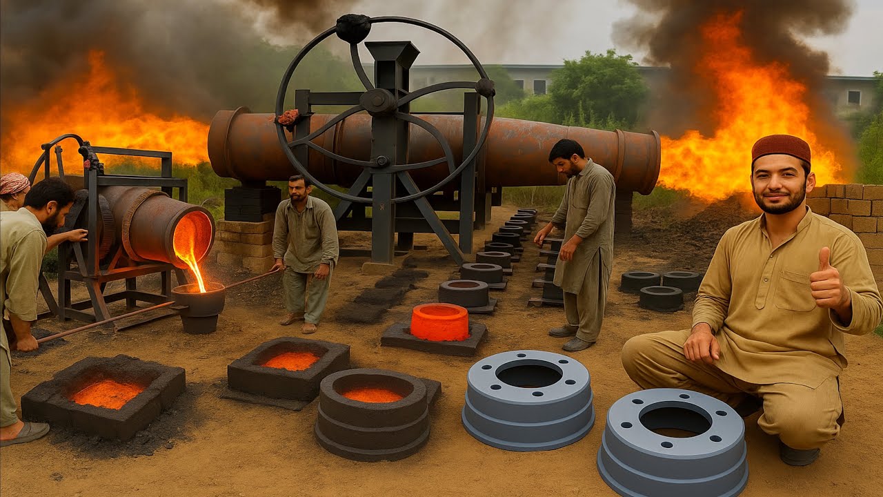 Truck Brake Drum Making Process | Industrial Manufacturing