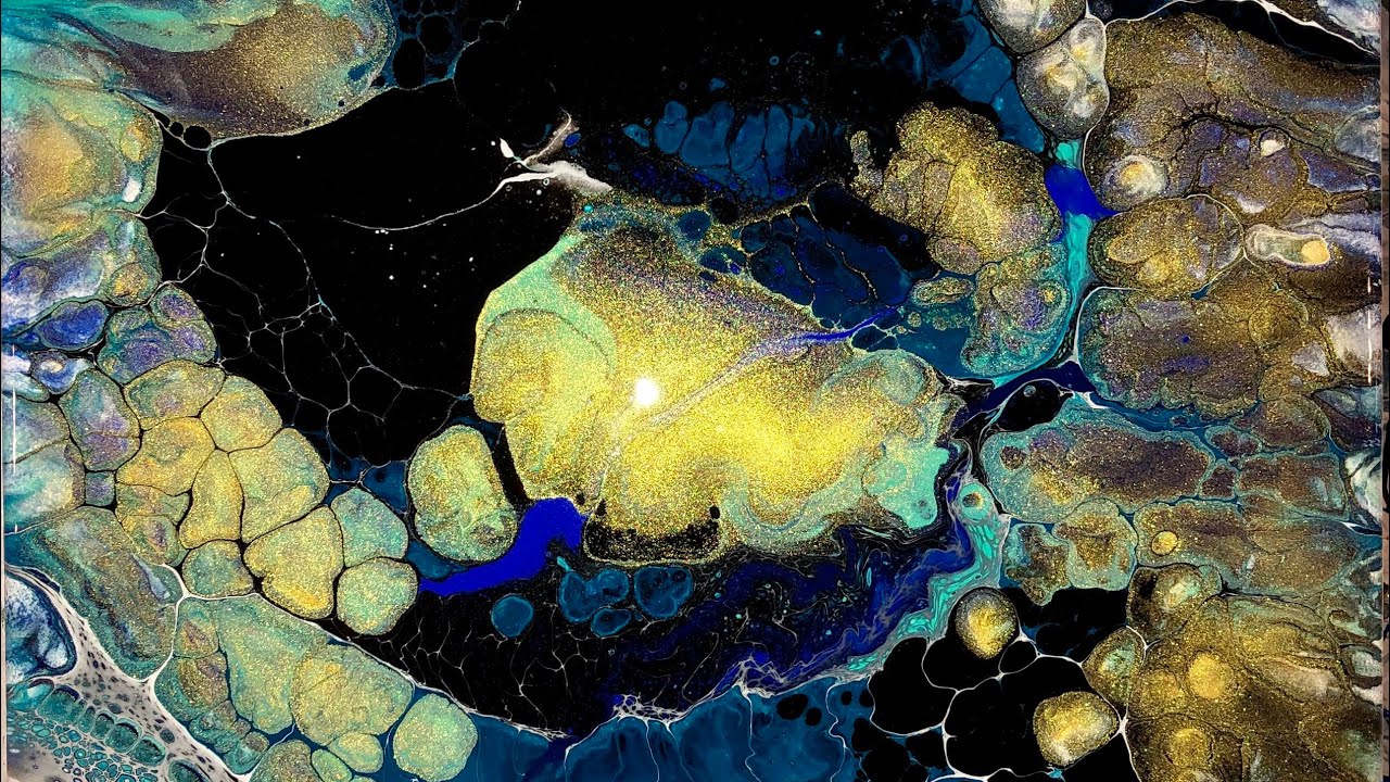 Open Cup acrylic pour beautiful cells!