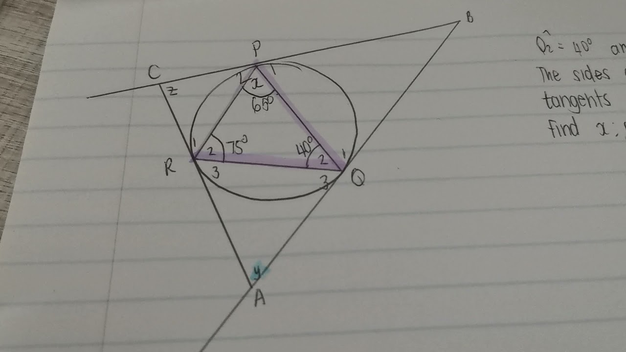 Grade 11 | Euclidean Geometry | Answering a question