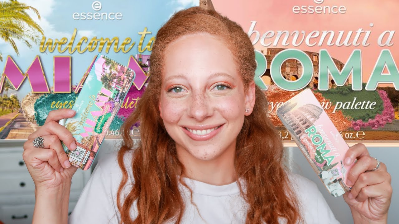 NEW ESSENCE EYESHADOW PALETTES | Benvenuti a Roma | Welcome to Miami | Full Review