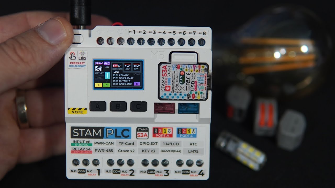 M5Stamp PLC and Smart Yard Light Hack!