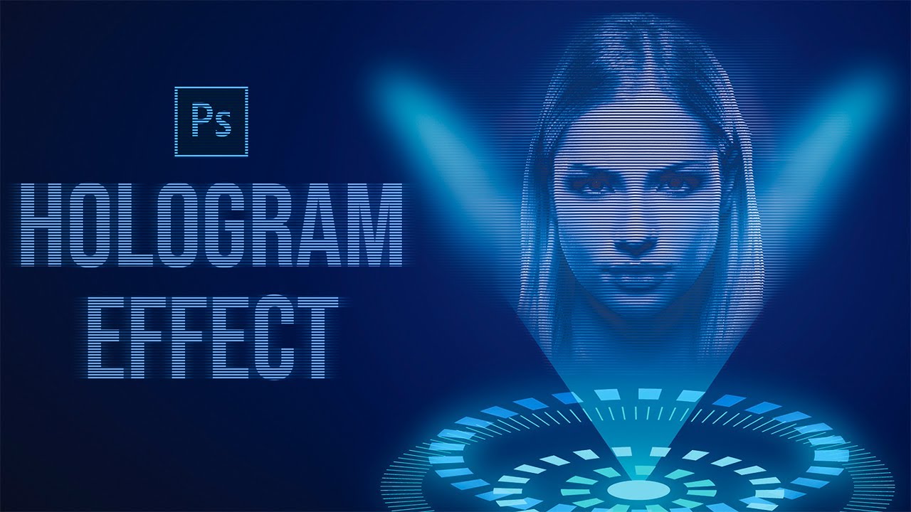 Эффект голограммы | Эффекты Photoshop | Уроки Photoshop