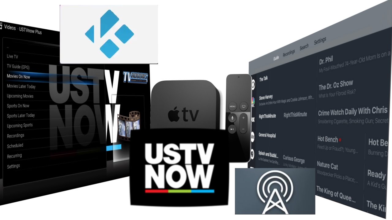 USTVnow on AppleTV 4 with Kodi & Antenna App