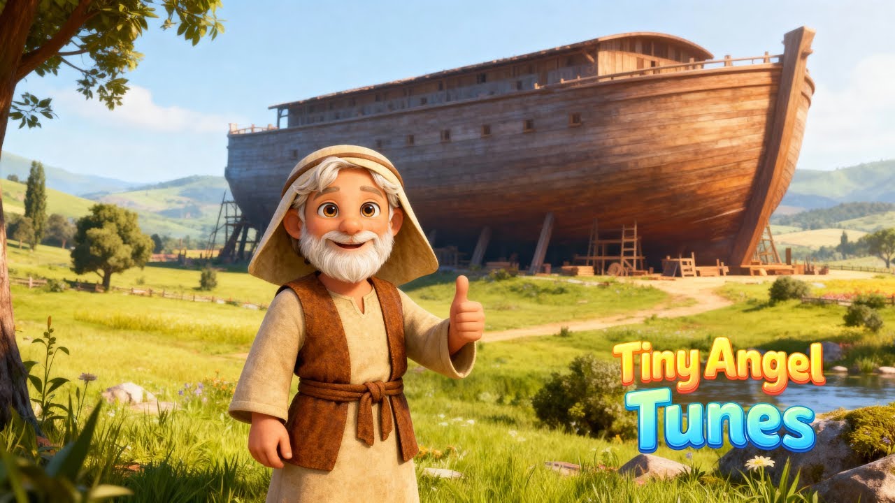 Noah Built a Great Big Ark - Bible Song for Kids - Noah's Ark Animated Video