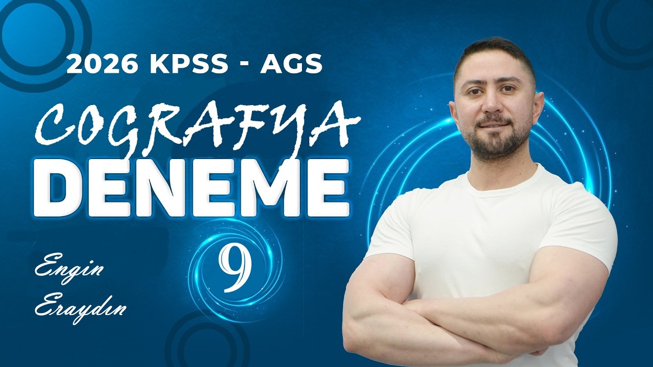 9) 2026 KPSS - AGS ENGİN ERAYDIN COĞRAFYA ŞUBAT 3. HAFTA DENEME