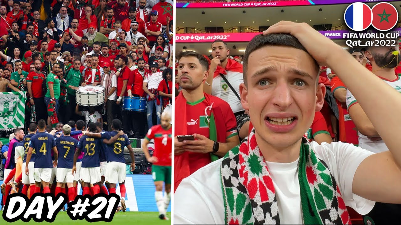 The Moment Morocco Lose to France at 2022 World Cup