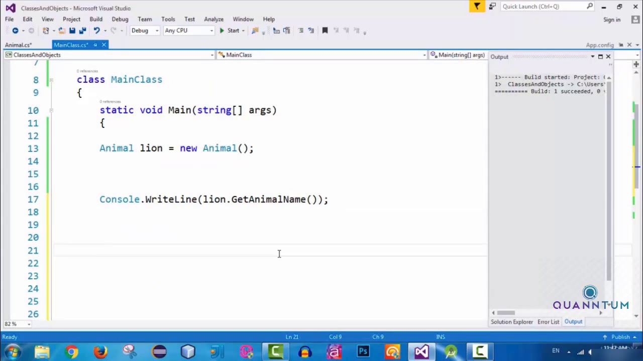 29 Introduction to Objects and Classes in C   Part 6