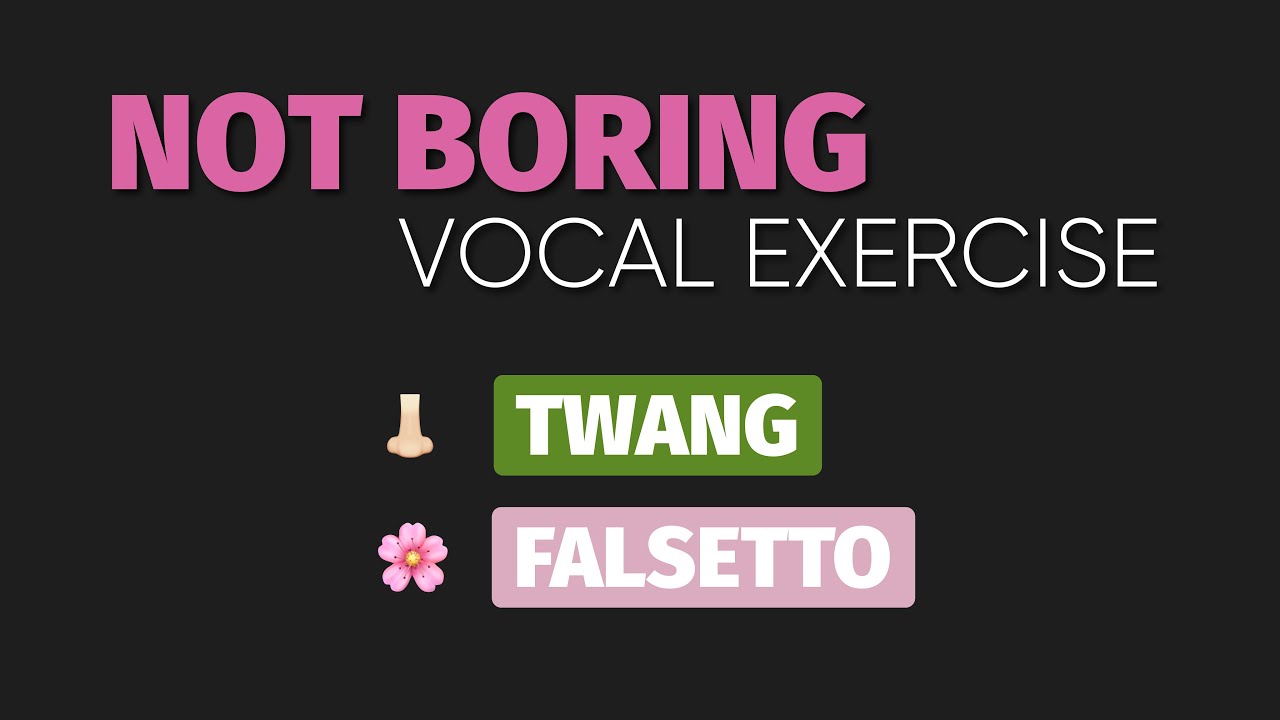 Not Boring Daily Vocal Exercise | Twang and Falsetto | NO WAY warm up