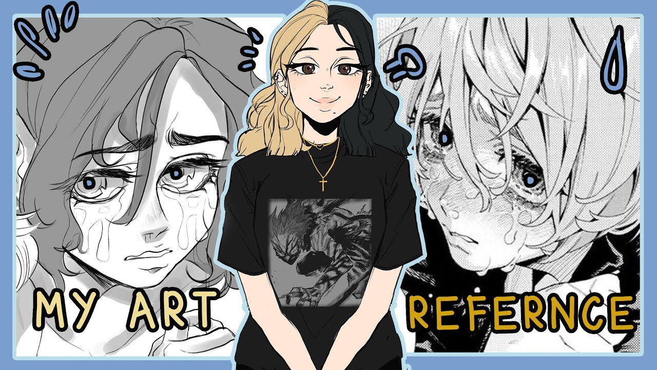 Drawing Dramatic Expressions | Studying Emotions Drawing (Using Manga as References)