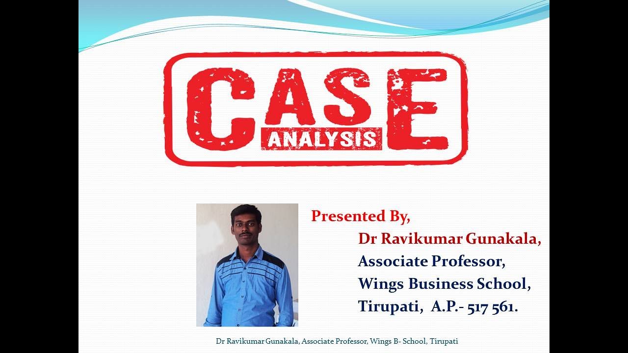 MBA Case Study- Case Analysis for MBA