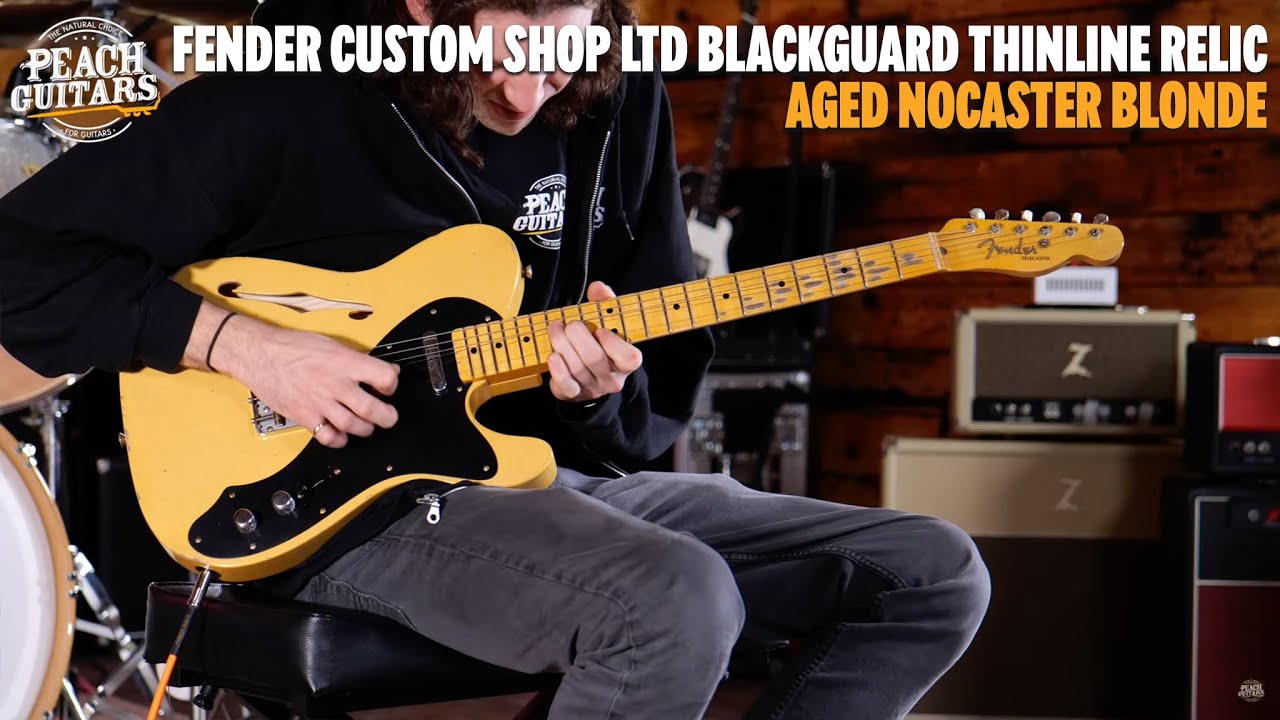No Talking...Just Tones | Fender Custom Shop LTD Blackguard Thinline Relic Aged Nocaster Blonde