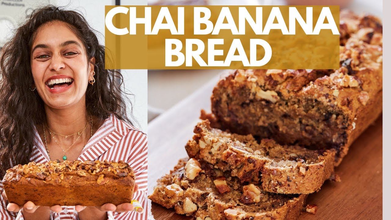 Banana Bread - chai pecan! Vegan, Fluffy & Bursting with Flava