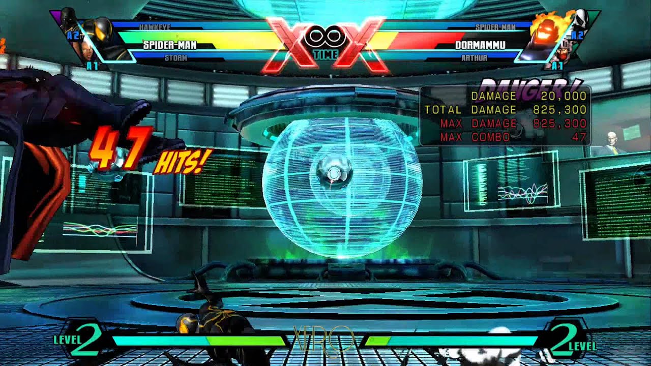 UMvC3 Spidey One Mill Web Throw Loop Combo